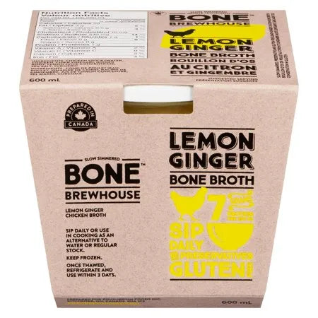 Bone Brewhouse Lemon Ginger Chicken Broth, 600ml