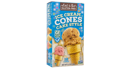 Let's Do Gluten Free Ice Cream Cones - Cake Style (12 Cones)