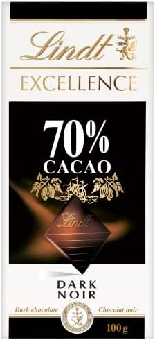 Lindt 70% Cacao Dark Chocolate Bar (100g)