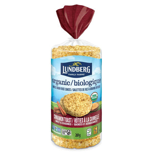 Lundberg Organic Whole Grain Rice Cakes, Cinnamon Toast (269g)