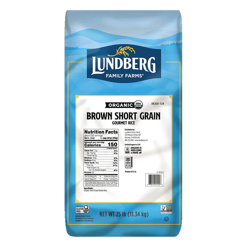 Lundberg Short Grain Brown Rice, 25lb