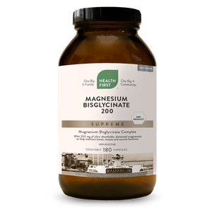 Health First Magnesium Bisglycinate 200 Supreme, 180vcaps