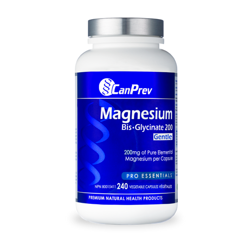 CANPREV Magnesium Bis-Glycinate 200mg Gentle 240 Caps