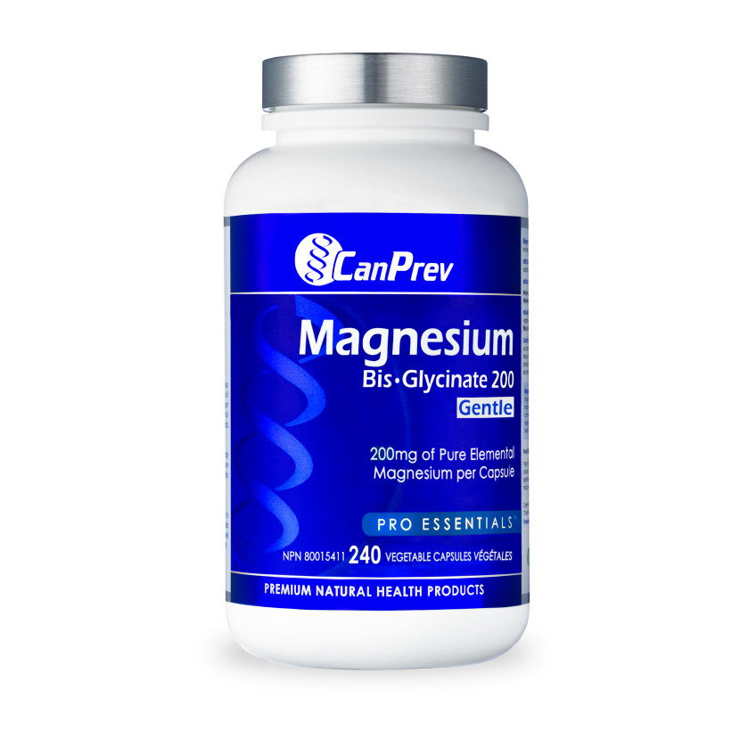 CANPREV Magnesium Bis-Glycinate 200mg Gentle 240 Caps