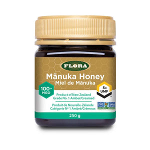 Flora Manuka Honey 100+MGO, 5+UMF, 250g