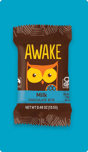 Awake Milk Chocolate Bites Caffeinated Chocolate