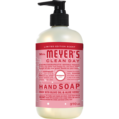 Mrs. Meyer's Clean Day Hand Soap, Limited Edition Peppermint, 370ml
