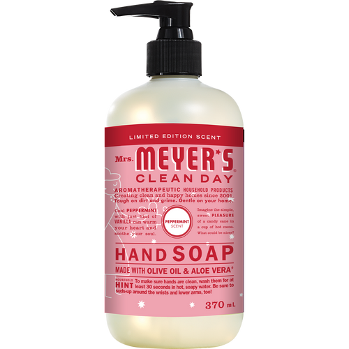 Mrs. Meyer's Clean Day Hand Soap, Limited Edition Peppermint, 370ml