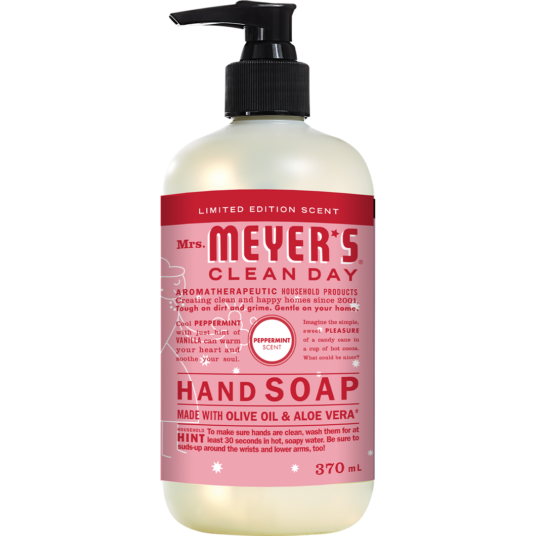 Mrs. Meyer's Clean Day Hand Soap, Limited Edition Peppermint, 370ml