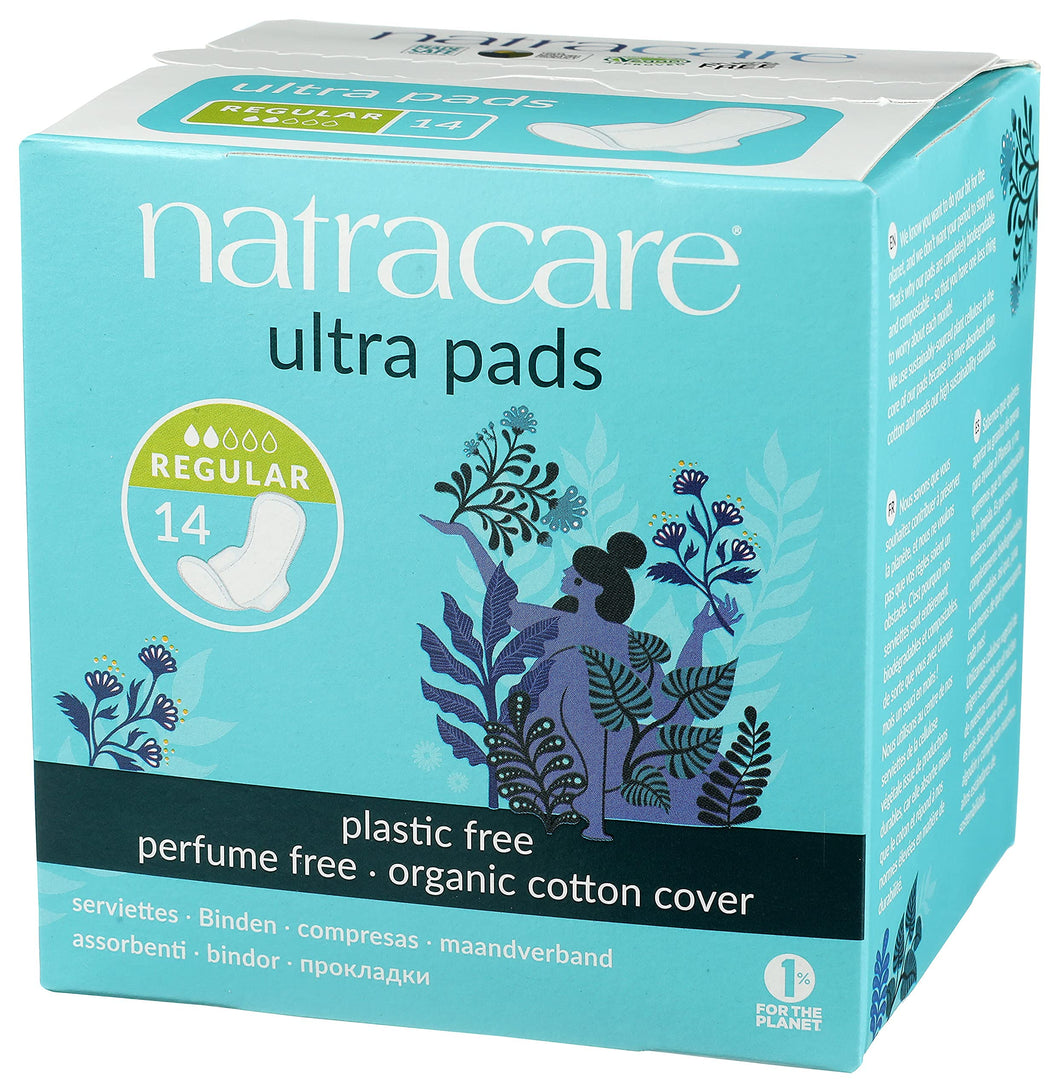 Natracare Ultra Period Pads - Regular (14 Pack)