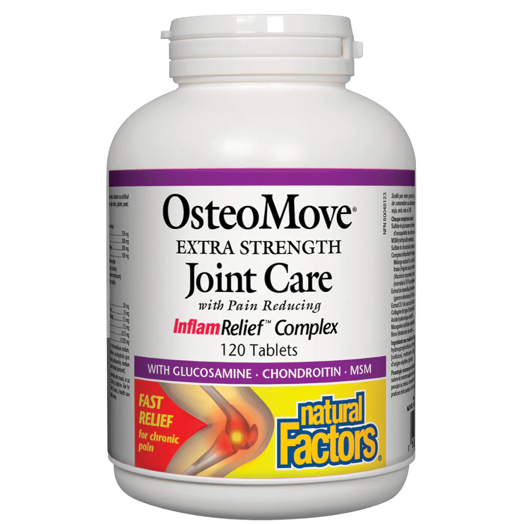Natural Factors OsteoMove Joint Care InflamRelief Complex (120 Tablets)