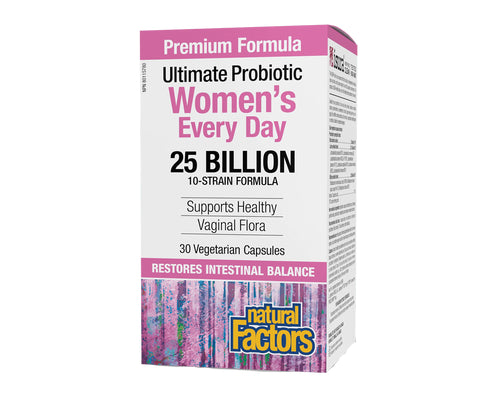 Natural Factors Women's Every Day 25 Billion (30 veg caps)