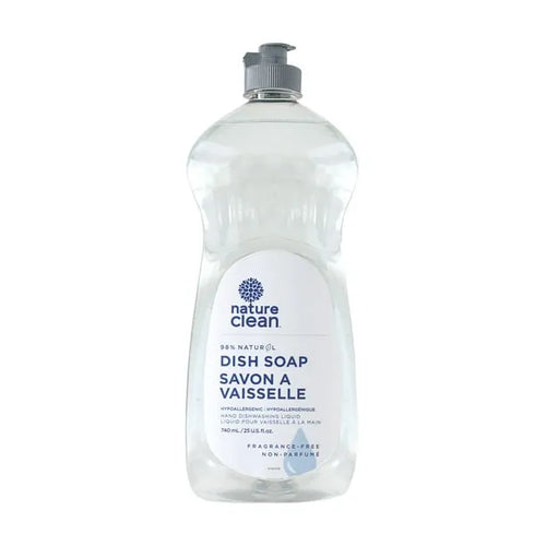 Nature Clean Dish Soap, 740ml Fragrance Free