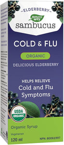 Nature's Way Sambucus Organic Cold & Flu Syrup (120ml)