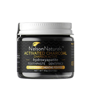 Nelson Naturals Activated Charcoal Toothpaste with Hydroxyapetite (93g ...