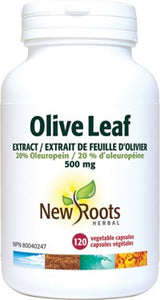 New Roots Olive Leaf Extract 500mg (120 veg caps)