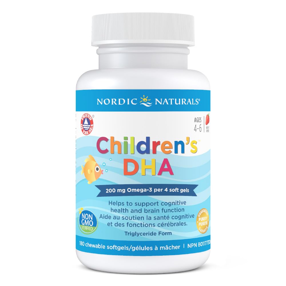 Nordic Naturals Children's DHA Fish Oil Omega-3 (180 Soft Gels)