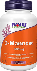 NOW D-Mannose 500mg (120 veg caps)