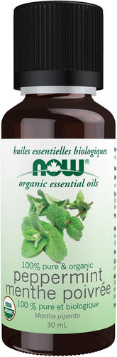 NOW ORGANIC Peppermint Essential Oil, 30ml