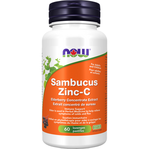 NOW Sambucus Zinc-C (60 lozenges)