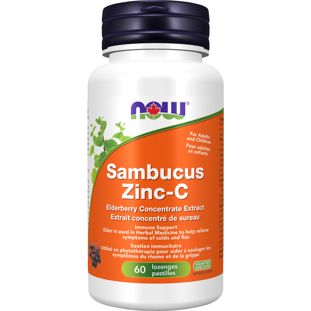 NOW Sambucus Zinc-C (60 lozenges)