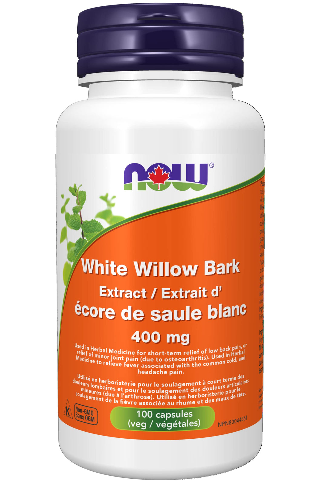 NOW White Willow Bark 400mg (100 capsules)