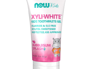 NOW Xyliwhite Kid's Toothpaste Gel - Bubblegum Splash (85g)