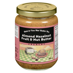Nuts to You Almond Hazelnut & Nut Butter Fruit , Crunchy 365g