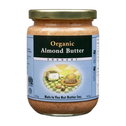Nuts to You Organic Almond Butter Crunchy, 365g