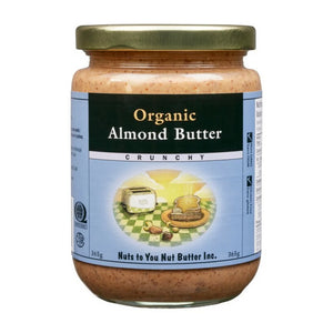 Nuts to You Organic Almond Butter Crunchy, 365g