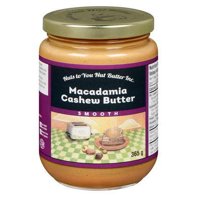 Nuts to You Macadamia Cashew Butter, Smooth 365g