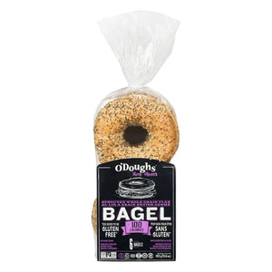 O'Doughs GF Sprouted Whole Grain Flax Bagel THINS (6 Bagels)