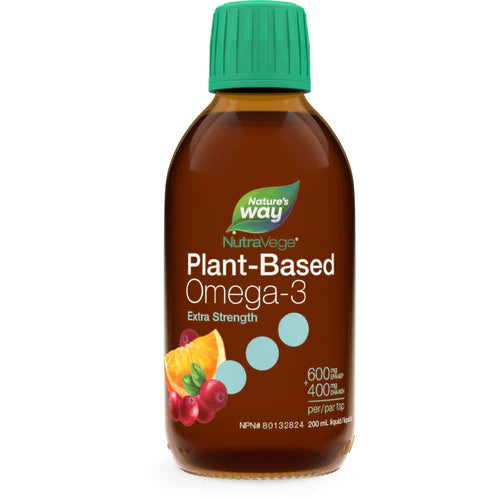 Nature's Way Plant-Based Omega-3, Xtra Strength, 200ml, Cranberry Orange