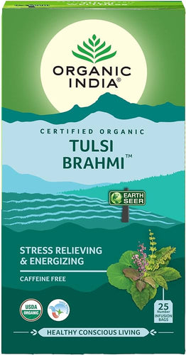 Organic India Organic Tulsi Brahmi (25 Tea Bags)
