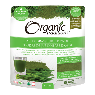 Organic Traditions Barley Grass Juice Powder (150g)
