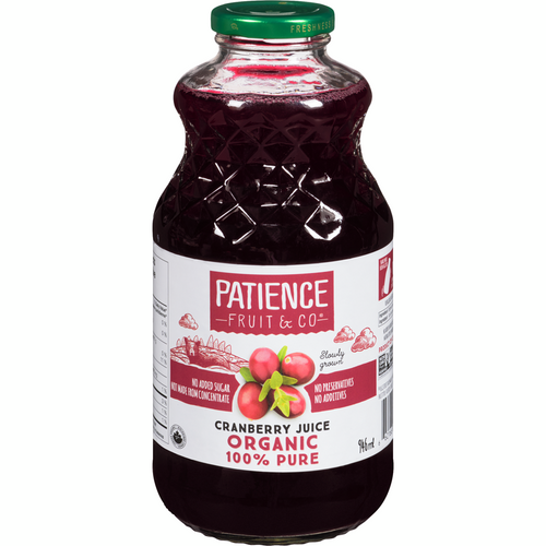 Patience Fruit & Co. Organic Cranberry Juice (946ml)