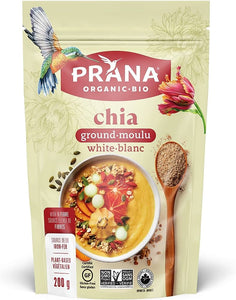 Prana Organic Ground White Chia (200g)