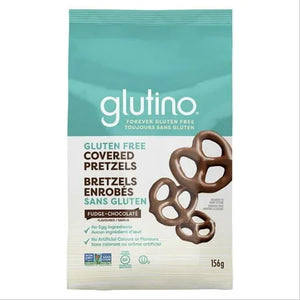 Glutino Gluten Free Covered Pretzels, Fudge 156g