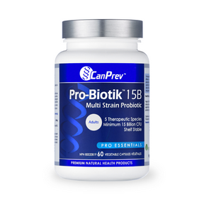 CanPrev Pro-Biotik 15B Multi Strain Probiotic, 60vcaps