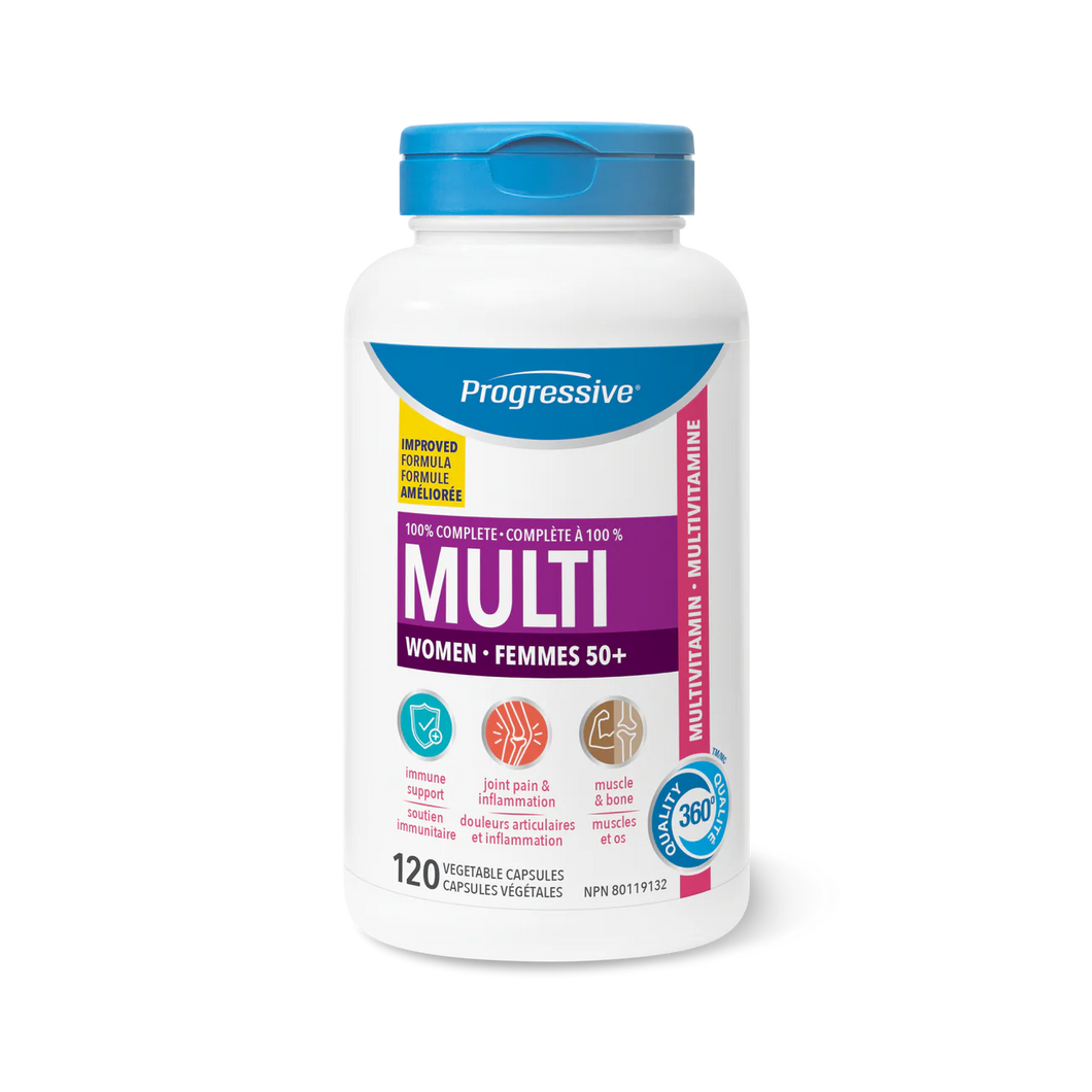 Progressive MULTIVITAMIN FOR ADULT WOMEN 50+ (120caps)