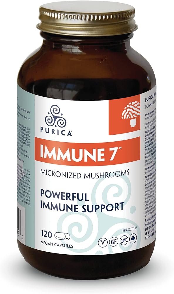 Purica Immune 7 Micronized Mushrooms (120 Veg Caps)
