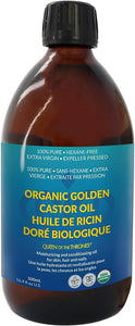 Queen of the Thrones Organic Golden Castor Oil - Hexane Free (500ml)