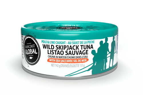 Raincoast Global (Pole & Line Caught) Wild Skipjack Tuna with Sea Salt (142g)