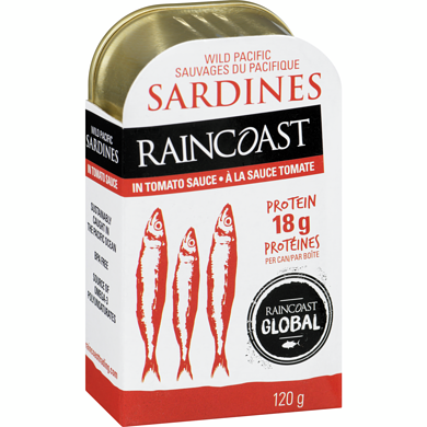 Raincoast Sardines (Wild Pacific) in Tomato Sauce 120g