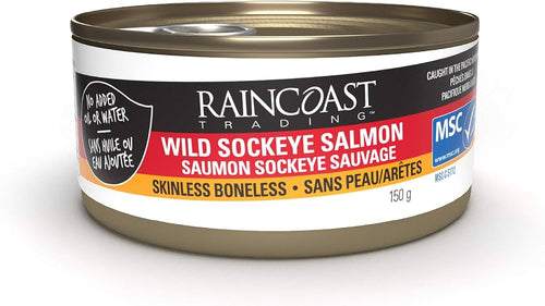 Raincoast Wild Sockeye Salmon - Skinless Boneless (150g)