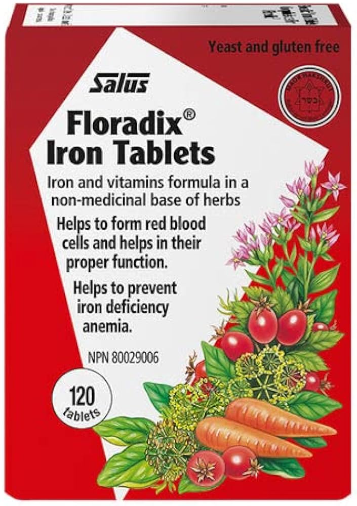 Salus Floradix Iron Tablets (120 tablets)