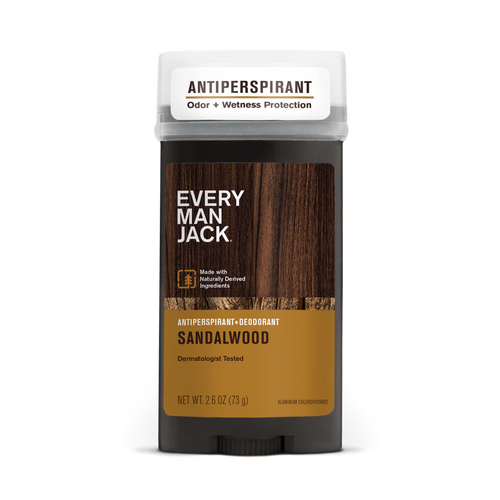 EVERY MAN JACK Antiperspirant+Deodorant, Sandalwood 73g