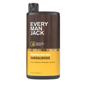 Every Man Jack Hydrating Body Wash, Sandalwood, 500ml