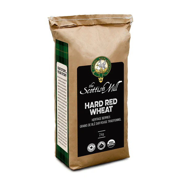 THE SCOTTISH MILL 2kg  Organic Hard Red Wheat Berries