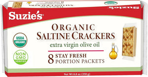 Suzie's Organic Saltine Crackers Extra Virgin Olive Oil (250g)